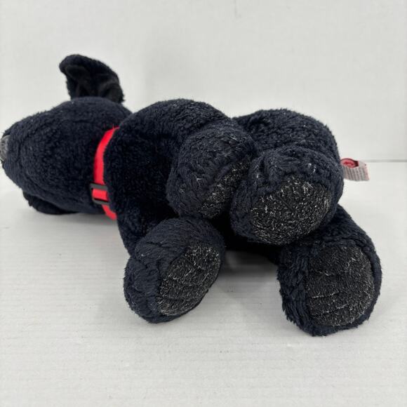 Ty Classic Tugger Black Labrador Dog Plush Lab Puppy Red Collar 12 Inch - Picture 6 of 9